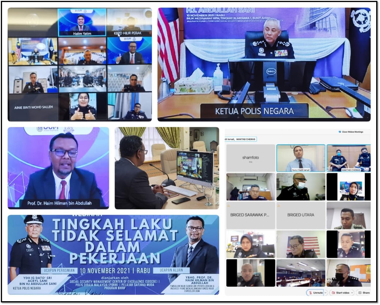 WEBINAR TINGKAT PENGETAHUAN ISU KESIHATAN DAN KESELAMATAN TEMPAT KERJA